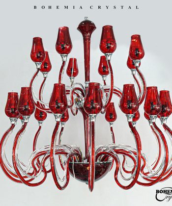 Crystal Red Chandelier