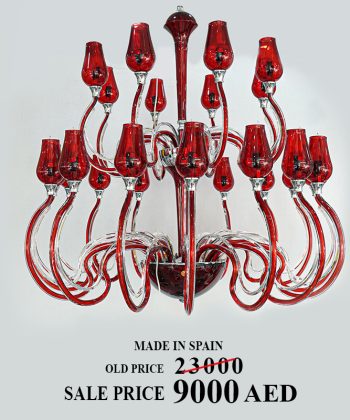 Crystal Red Chandelier sale cover