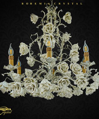Off White Floral Chandelier