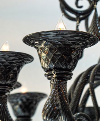 black murano chandelier 1