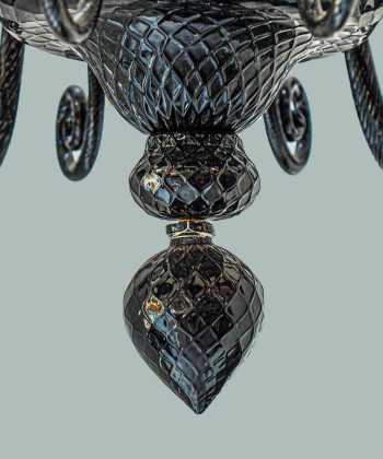 black murano chandelier 2