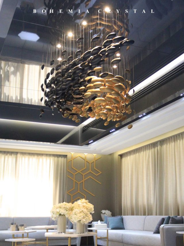 Bohemia Crystal installed another Modern Chandelier