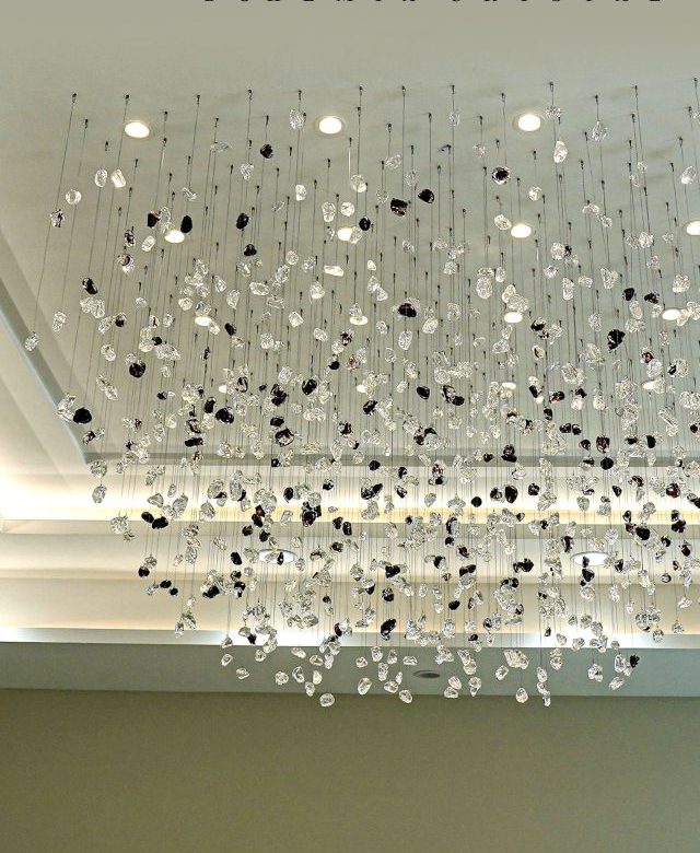 bespoke chandelier installed in Sharjah